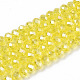 Chapelets de perles en verre galvanoplastique(EGLA-A034-T6mm-B21)-1