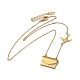 304 Stainless Steel Envelope Locket Necklaces(NJEW-H024-04G-02)-1