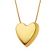 ожерелья с подвесками в форме сердца из титановой стали(WG55877-01)-3