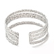 304 Stainless Steel Multi Line Cuff Bangles for Women(BJEW-L682-004P)-2