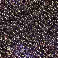 TOHO Round Seed Beads, Japanese Seed Beads, (325) Gold Luster Light Tanzanite, 11/0, 2.2mm, Hole: 0.8mm, about 1110pcs/bottle, 10g/bottle(SEED-JPTR11-0325)