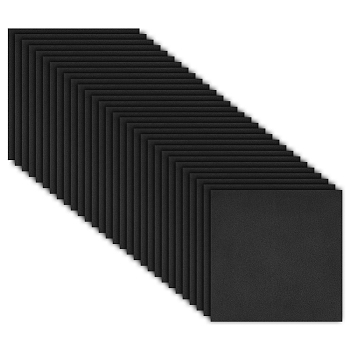 Square EVA Sponge Mats, for Protective Furniture Glass, Black, 250x250x3mm