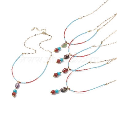 Colorful Mixed Stone Necklaces