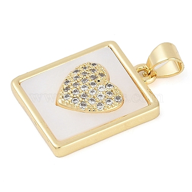 Rack Plating Brass Micro Pave Cubic Zirconia Pendants(KK-P287-44B-G)-2