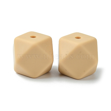 Round/Polygon Food Grade Silicone Focal Beads(SIL-F003-06B)-3