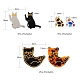 Kit de colgante de gato/gatito para hacer joyas diy(DIY-LS0004-04)-3