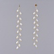 Electroplate Glass Beads Dangle Stud Earrings(EJEW-JE03820-02)-3