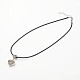 Heart Tibetan Style Alloy Pendant Necklaces(NJEW-F197-12)-1