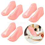 Plastic Mannequin Foot Display Stands for Socks, Light Salmon, 8.5x22.5x9cm(AJEW-WH0871-14)