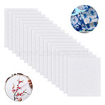 Cotton Cloth for Tie-dye, Hand Painting, White, 15x12x0.02cm(DIY-WH0581-05D)