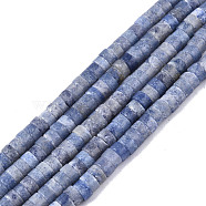 Natural Blue Aventurine Beads Strands, Heishi Beads, Flat Round/Disc, 4x2mm, Hole: 1mm, about 171~172pcs/strand, 15.08 inch~15.28 inch(38.3~38.8cm)(G-N326-146-B01)