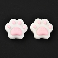 Resin Cabochons, for DIY Mobile Phone Case Decoration, Claw, White, 17.5x19x7.5mm(RESI-A012-01A)