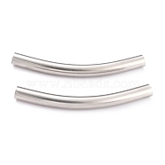 304 Stainless Steel Tube beads, Stainless Steel Color, 41x8.5x4mm, Hole: 3mm(STAS-B003-09P)