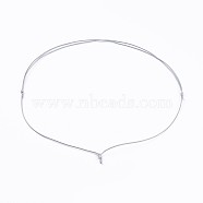 Adjustable Korean Waxed Polyester Cord Necklace Making, Light Grey, 33.7 inch(85.6cm), 1mm(AJEW-JB00493-03)