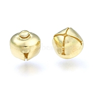 Iron Bell Charms, Golden, 10x10x10mm, Hole: 3x1mm(IFIN-Q112-05G)