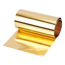 Brass Sheets, Good Plasticity and High Strength, Gold, 10.1x10x4.7x0.01cm, 2m/roll(AJEW-WH0141-08C)