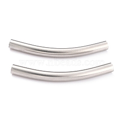 Non-Tarnish 304 Stainless Steel Tube beads, Stainless Steel Color, 41x8.5x4mm, Hole: 3mm(STAS-B003-09P)