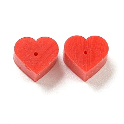 Silicone Ear Nuts, Heart, Red, 6x5x3.5mm, Hole: 0.5mm(FIND-G082-06B)