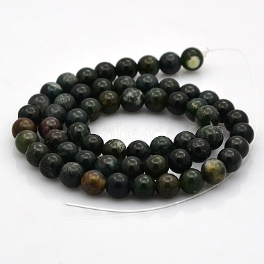 Round Natural Plum Jasper Beads Strands(G-N0120-37-6mm)-2
