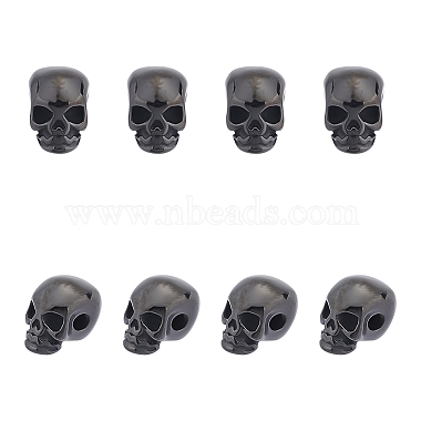 Gunmetal Skull 304 Stainless Steel Beads