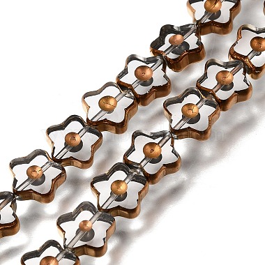 Electroplated Transparent Glass Beads Strands(GL-CBA98F0-09B)-1