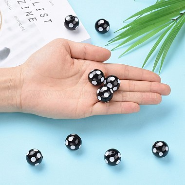20MM Chunky Bubblegum Acrylic Round Beads(X-SACR-S146-20mm-09)-7
