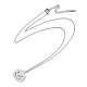 Halloween Series 202 Stainless Steel Cable Chain Pumpkin Pendant Necklaces(NJEW-S005-01P-A)-2