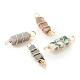 Natural Indian Agate Connector Charms(PALLOY-JF01580-02)-1
