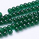 1 Strand Dark Green Transparent Crackle Glass Round Beads Strands(X-CCG-Q001-4mm-17)-2