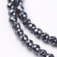 1Strand Grade A Non-Magnetic Synthetic Hematite Beads Strands(X-G-S086-3mm)-3