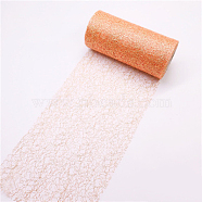 Deco Mesh Ribbons, Tulle Fabric, Tulle Roll Spool Fabric For Skirt Making, Light Salmon, 6 inch(15cm)(OCOR-TAC0011-03D)