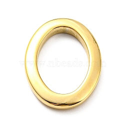 304 Stainless Steel Linking Rings, Oval, Real 14K Gold Plated, 24x18x3mm, Inner Diameter: 17.5x11.5mm(STAS-B044-13G)