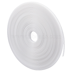 45M Polyester & Plastic Boning, Horsehair Braid, Crinoline for Sewing Wedding Dress, Dance Formal Dress Accessories, Skirt, Gown, WhiteSmoke, 8x0.4mm(FIND-WH0159-02D)