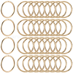 40Pcs Iron Quick Link Connectors, Round Ring, Golden, 46x3.5mm, Inner Diameter: 39mm(FIND-SP0002-81B-G)