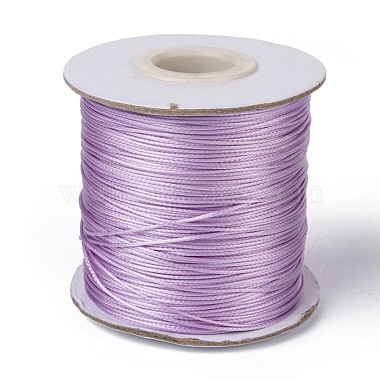 0.5mm Violet Waxed Polyester Cord Thread & Cord
