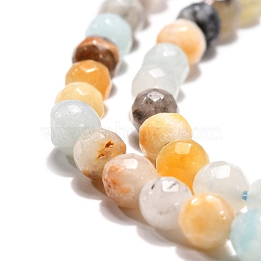 Brins de perles d'amazonite de fleurs naturelles(G-G545-06)-6