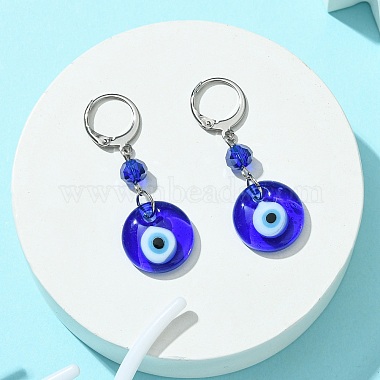 Evil Eye Glass Leverback Earrings(EJEW-JE05573-02)-2