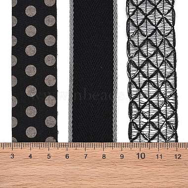 9 Yards 3 Styles Polyester Ribbon(SRIB-A014-G04)-2