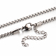 304 Stainless Steel Box Chain Necklaces(STAS-M174-001-A)-1