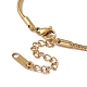 Enamel Evil Eye & Butterfly Charm Bracelet with Round Snake Chains(BJEW-P284-04G)-4