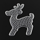 Christmas Reindeer/Stag ABC Plastic Pegboards used for 5x5mm DIY Fuse Beads(X-DIY-Q009-25)-1