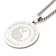 304 Stainless Steel Pendant Necklaces for Women Men(NJEW-G123-12P)-2