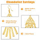 6 Pairs 6 Style Ethnic Style Alloy Chandelier Earrings(EJEW-FI0002-04)-4