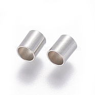 304 Stainless Steel Tube Beads, Stainless Steel Color, 5x4mm, Hole: 3mm(STAS-F205-03P-A)