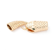 Brass Interlocking Clasps, Snake, Real 18K Gold Plated, 41.5x12.5x8.5mm, Hole: 5.5x6mm(KK-D360-06G)