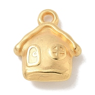 Ion Plating(IP) 304 Stainless Steel Pendants, House Charms, Real 18K Gold Plated, 17x14x5mm, Hole: 1.8mm(STAS-Q334-11G)