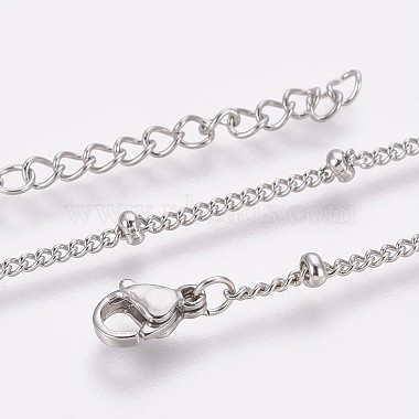 304 Stainless Steel Curb Chain Anklets(AJEW-P069-02P)-3
