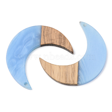 Pendentifs en bois de résine et de noyer(RESI-S389-056A)-3
