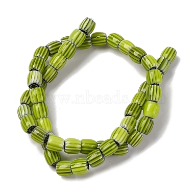 Handmade Lampwork Chevron Beads Strands(X-LAMP-K041-01B-26)-3