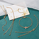 Brass Cable Chain Link Bracelet Makings(KK-BBC0009-90)-4